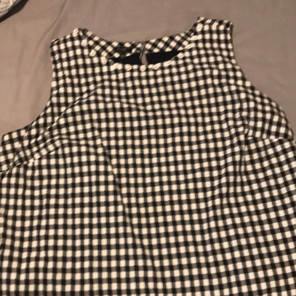 Talbots black and white checkered shell top. Size 18w - Picture 1 of 2